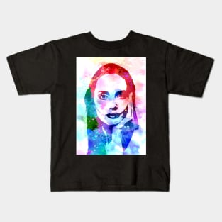 Angelina Jolie Watercolor Kids T-Shirt